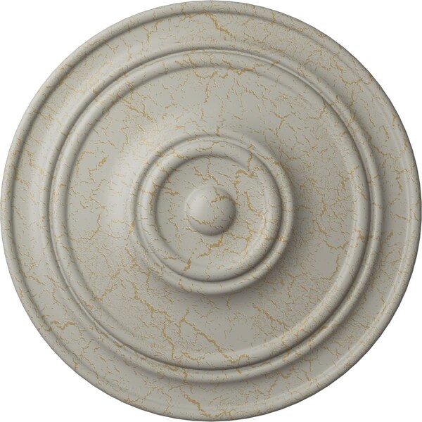Ekena Millwork Classic Ceiling Medallion (For Canopies up to 5 1/2"), 21 7/8"OD x 2 3/8"P, Pot of Cream Crackle CM22CLPCC - main